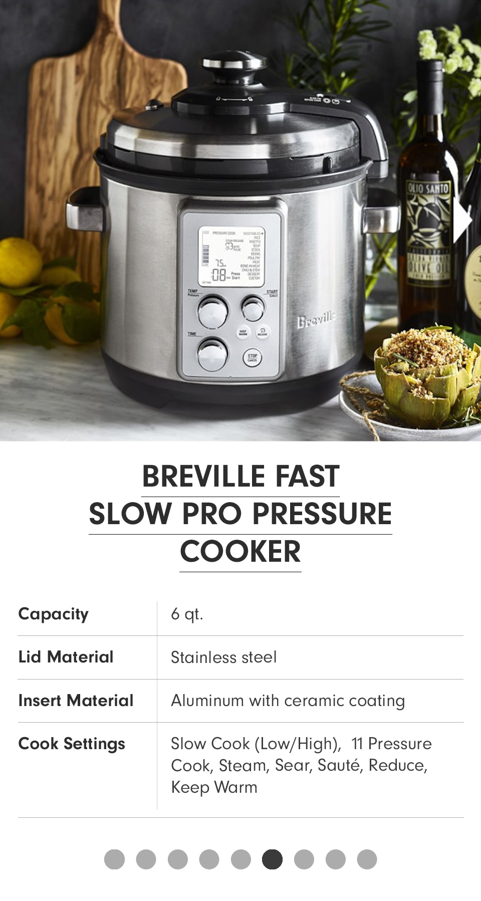 Breville Fast Slow Cooker  Williams-Sonoma 