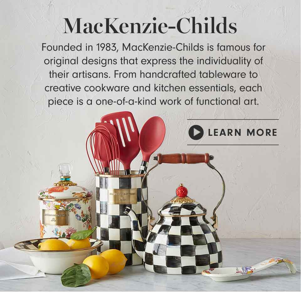 Shop MACKENZiE-CHiLDS Handmade Bridal Cookware & Bakeware by