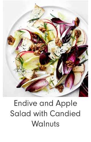Endive and Apple Salad with Candied Walnuts