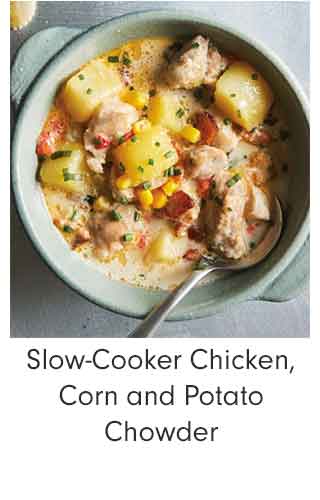 Slow-Cooker Chicken, Corn and Potato Chowder
