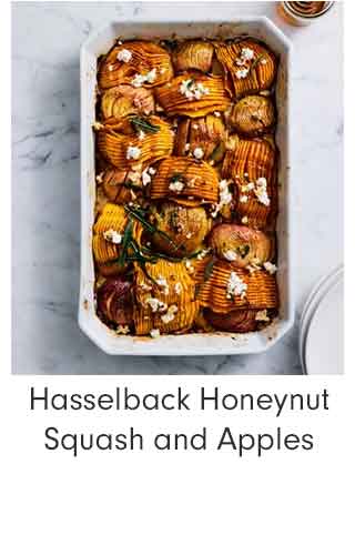 Hasselback Honeynut Squash and Apples