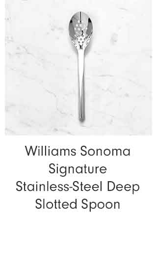 Williams Sonoma Signature Stainless-Steel Deep Slotted Spoon
