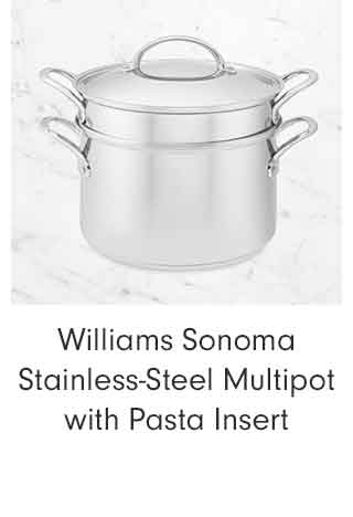 Williams Sonoma Stainless-Steel Multi Pot with Pasta Insert