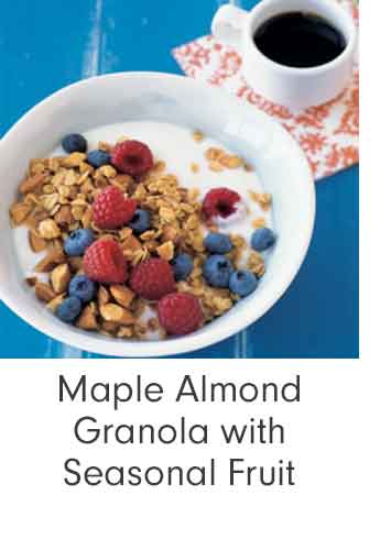 Maple Almond Granola with Seasonal Fruit