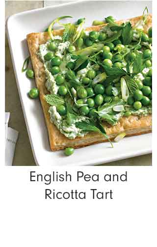 English Pea and Ricotta Tart