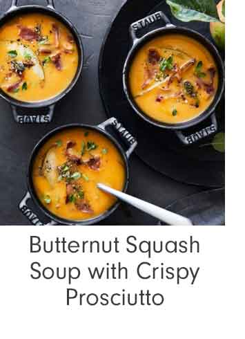 Butternut Squash Soup with Crispy Prosciutto