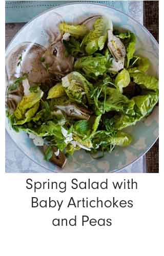 Spring Salad with Baby Artichokes and Peas