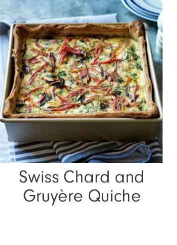Swiss Chard and Gruyère Quiche