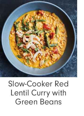 Slow-Cooker Red Lentil Curry with Green Beans