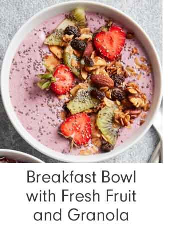 Breakfast Bowl with Fresh Fruit and Granola