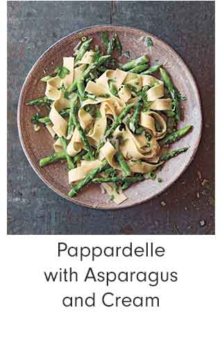 Pappardelle with Asparagus and Cream