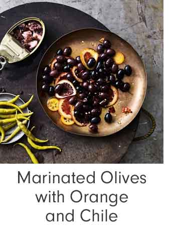 Marinated Olives with Orange and Chile