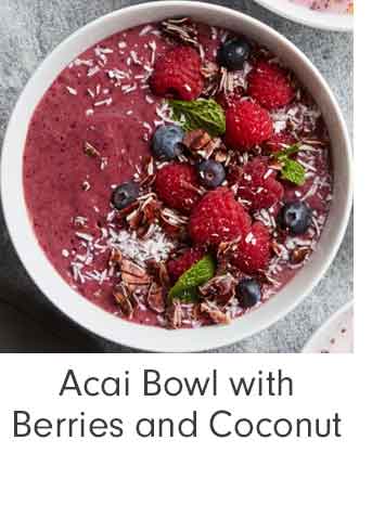 Acai Bowl with Berries and Coconut