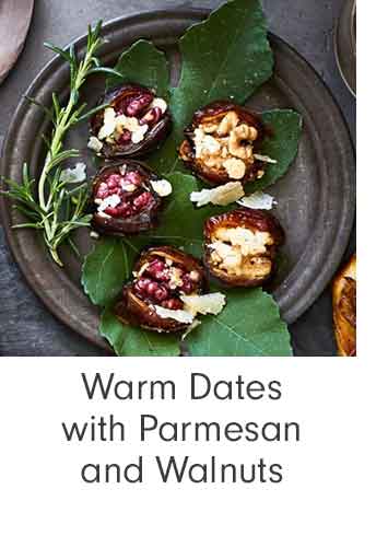 Warm Dates with Parmesan and Walnuts