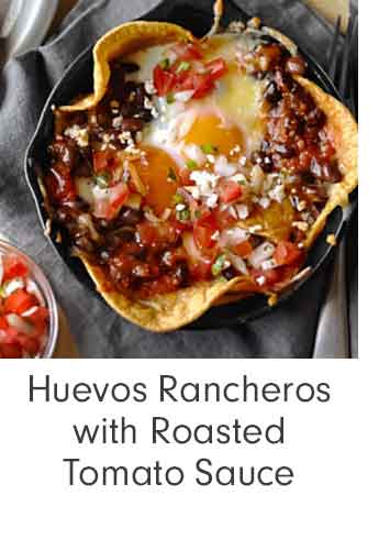Huevos Rancheros with Roasted Tomato Sauce