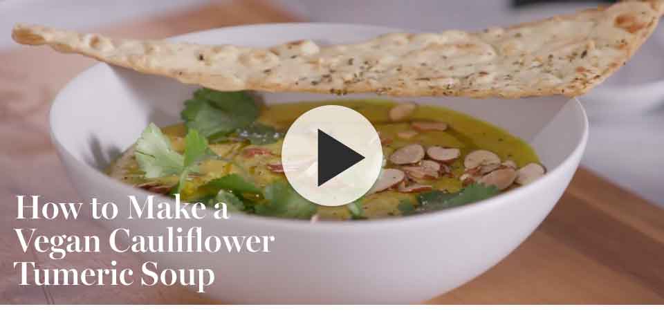 How to Make a Vegan Cauliflower Turmeric Soup
