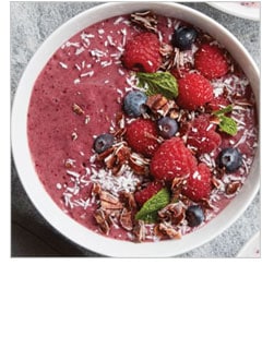 Acai Bowl with Berries and Coconut