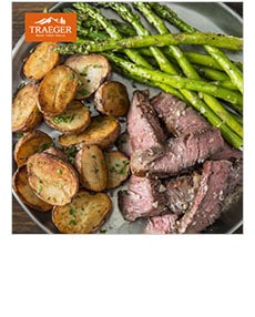 Traeger Reverse Seared Rib Eye Steaks >