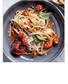 Linguine with Easy Roasted Tomato Sauce >