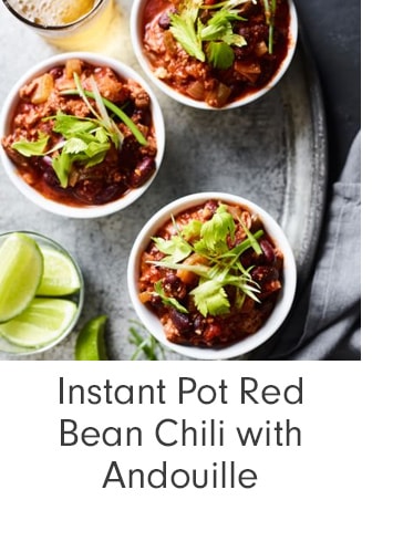 Instant Pot Red Bean Chili with Andouille