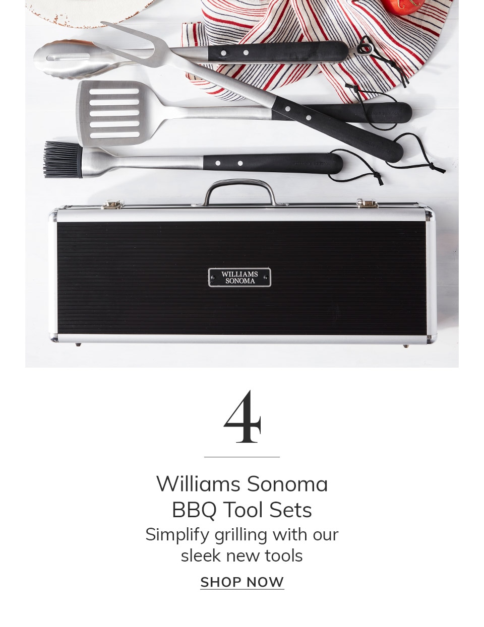 Williams Sonoma Walnut Grill Tool, Set of 3, Grill Tools