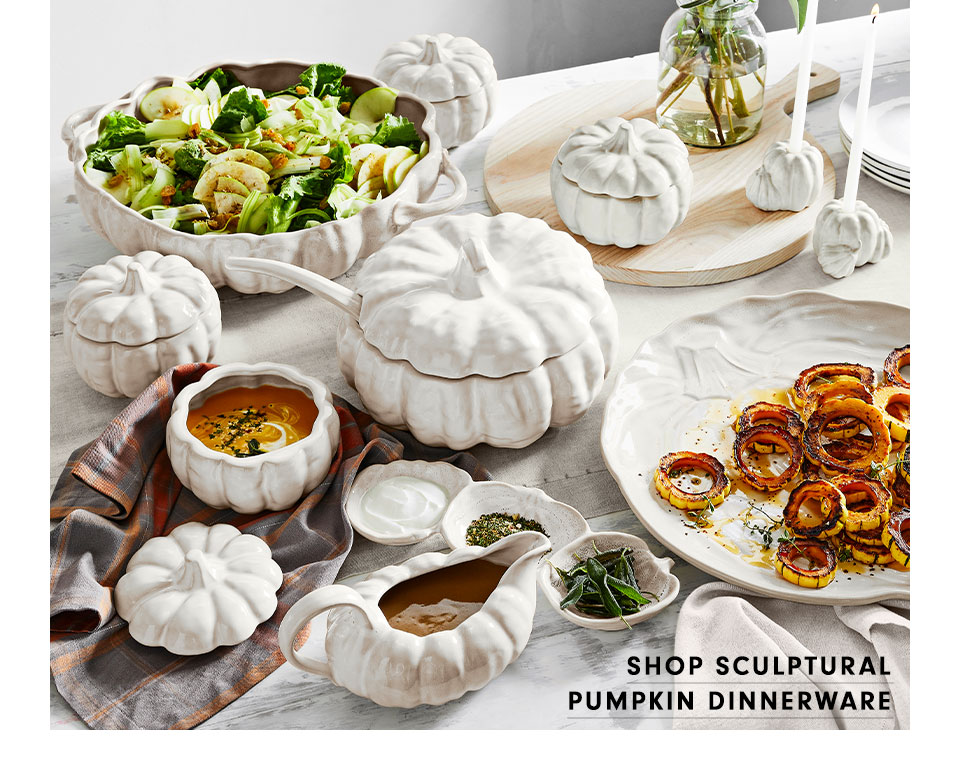 Shop Sculpural Pumpkin Dinnerware