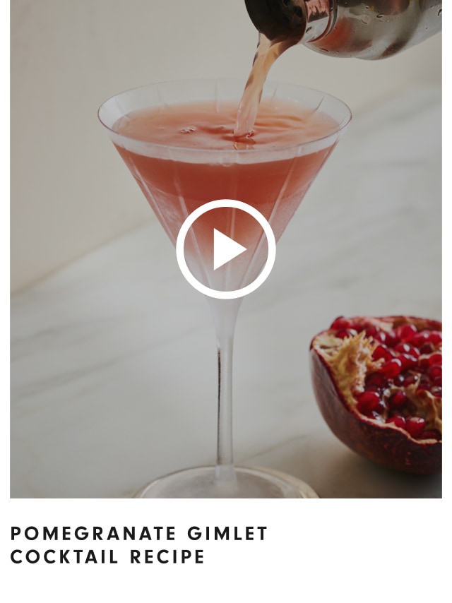 Pomegrante Gimlet Cocktail 