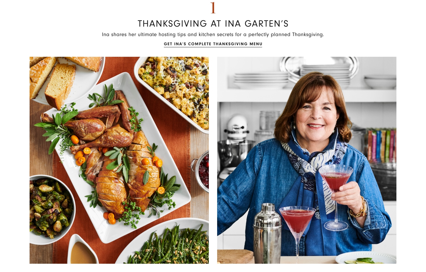 Get Ina's Complete Thanksgiving Menu