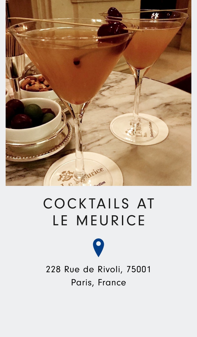 Cocktail at Le Meurice