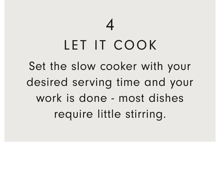 4. Let It Cook