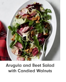 Arugula and Beet Salad with Candied Walnuts