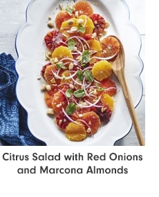 Citrus Salad with Red Onions and Marcona Almonds