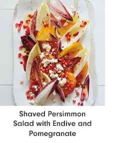 Shaved Persimmon Salad with Endive and Pomegranate