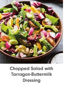Chopped Salad with Tarragon-Buttermilk Dressing