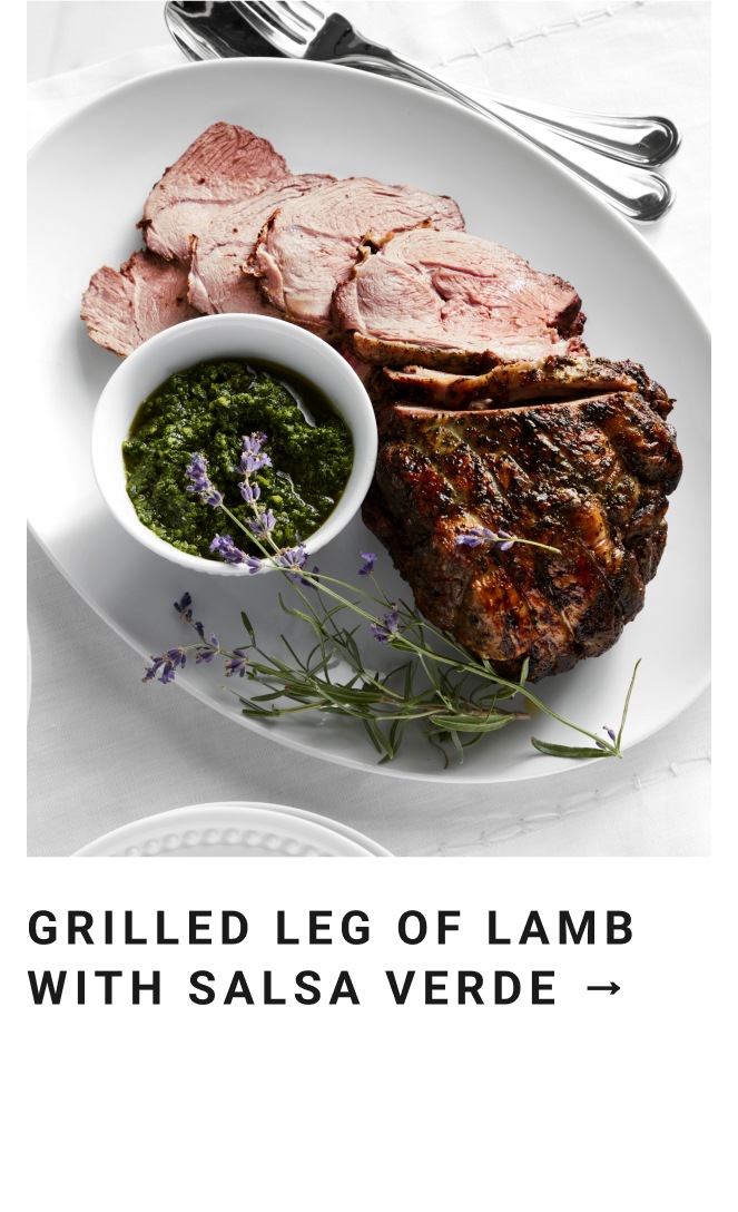Grilled Leg of Lamb with Salsa Verde