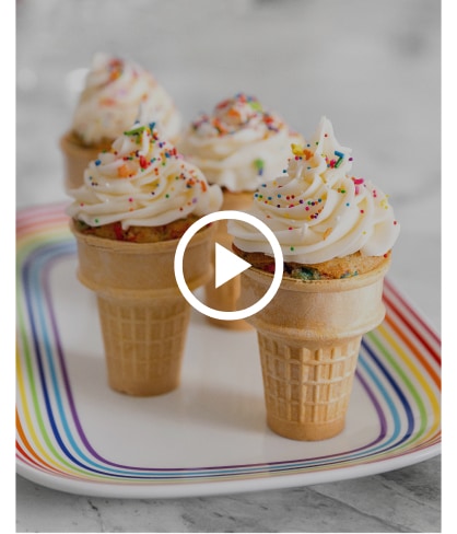 How to: Flour Shop Ice Cream Cone Cake Kit