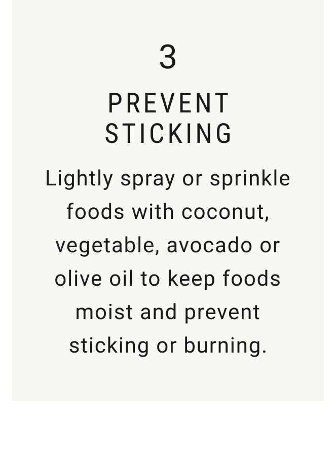 3. Prevent Sticking