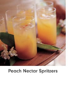 Peach Nectar Spritzers