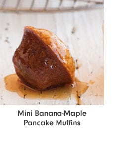 Mini Banana-Maple Pancake Muffins