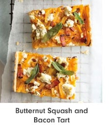 Butternut Squash and Bacon Tart