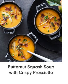 Butternut Squash Soup with Crispy Prosciutto