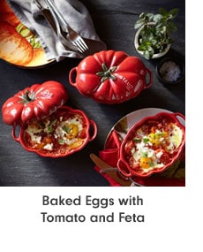Baked Eggs with Tomato and Feta