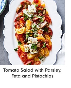 Tomato Salad with Parsley, Feta and Pistachios