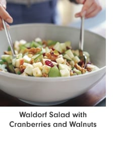 Waldorf Salad with Cranberries and Walnuts