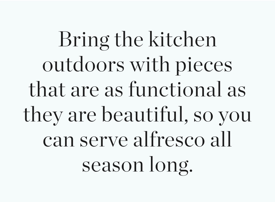 Bring the kitchen outdoors