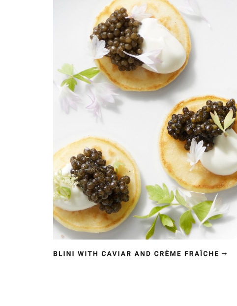 Blini with Caviar & Crème Fraîche