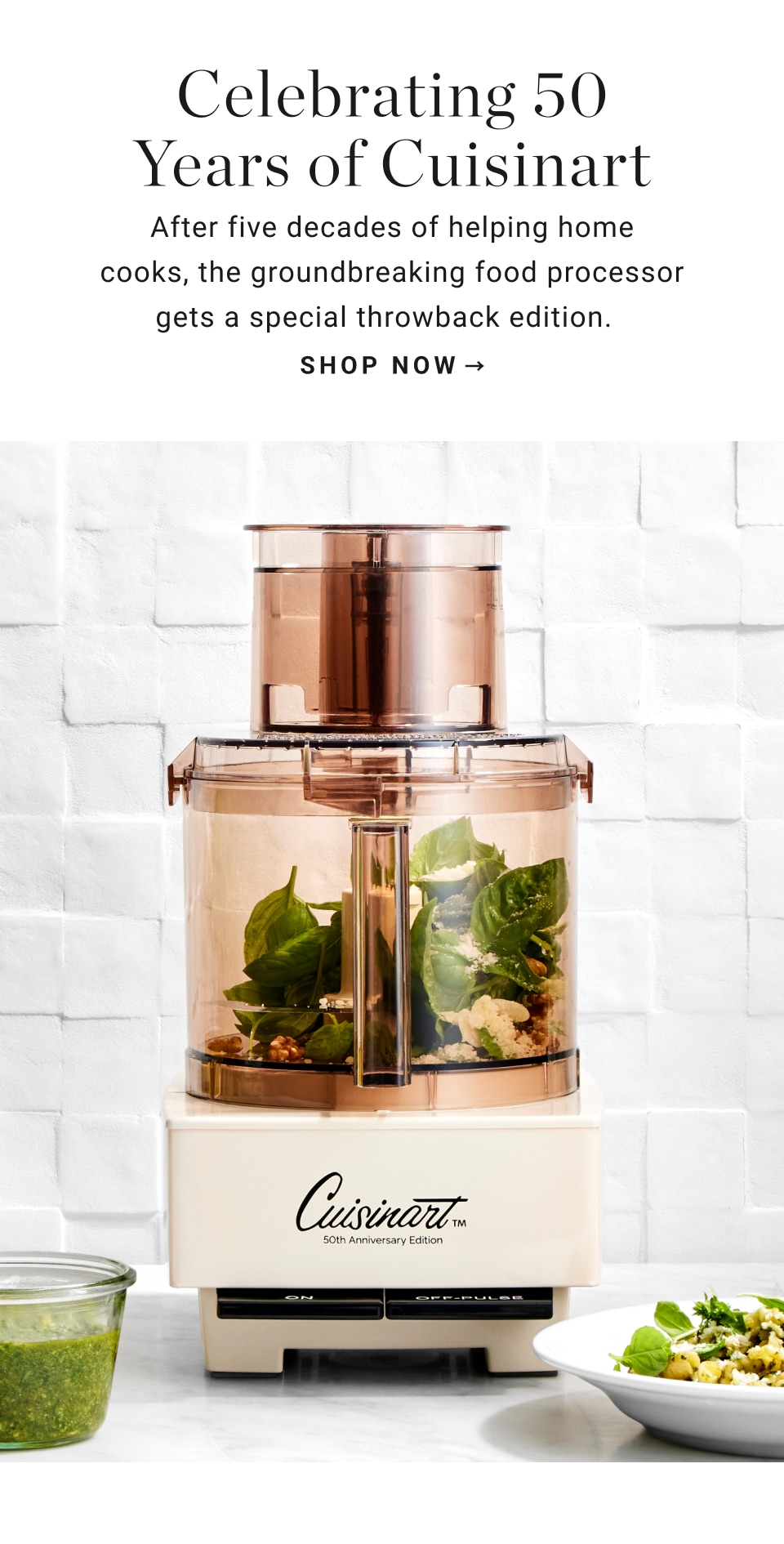 Cuisinart Celebrates Its Food Processor's 50th Anniversary With a