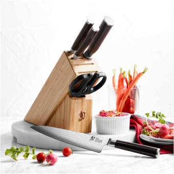 Dexter Russell SB-8 Block Only, 8-Slot Stainless Steel Knife Block Only