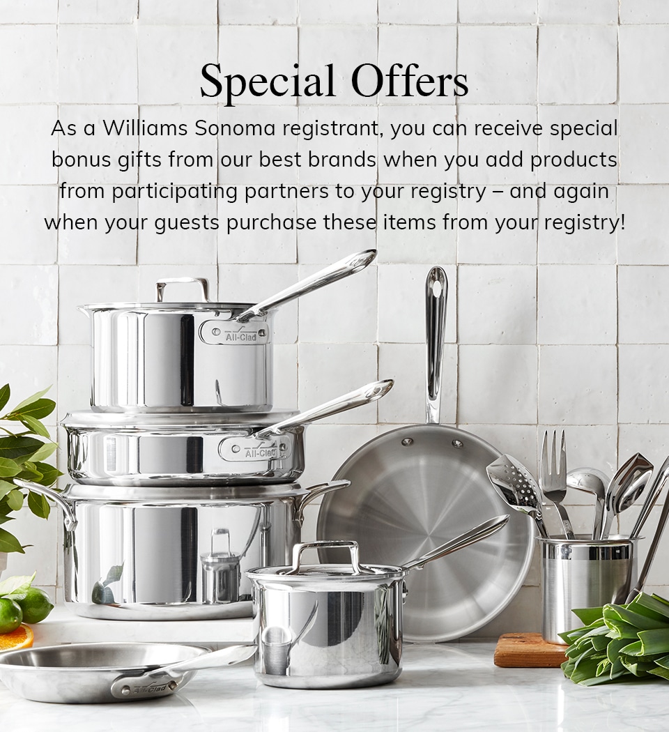 Wedding registry with the One by Williams Sonoma Pottery Barn and