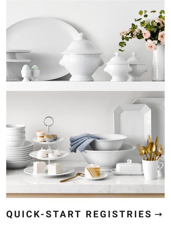 Wedding registry with the One by Williams Sonoma Pottery Barn and